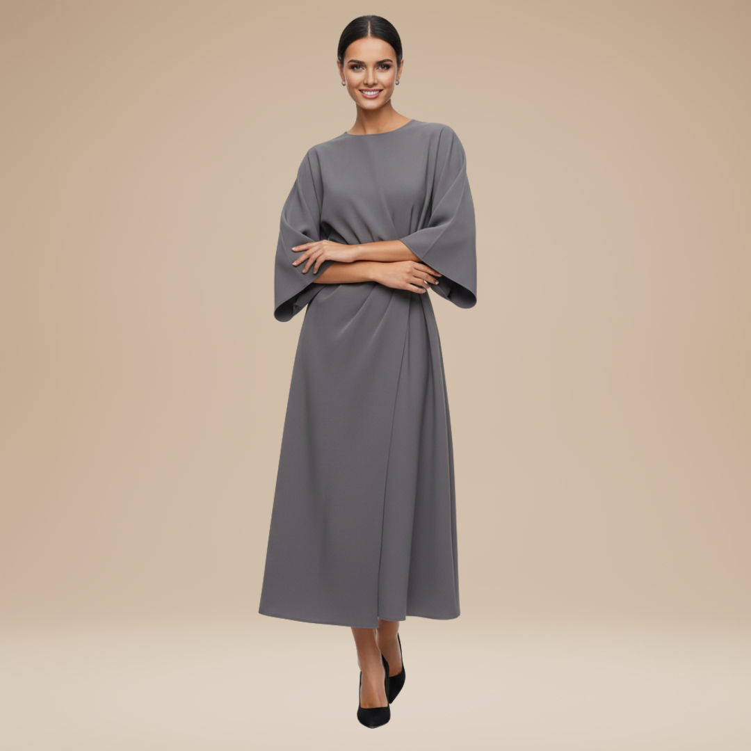 AVA JOLENE | BELTED MIDI DRESS FOR WOMEN
