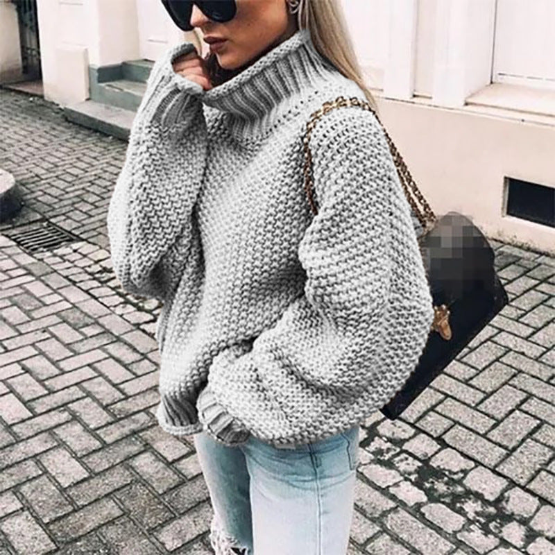 AVA JOLENE | CHUNKY KNIT TURTLENECK JUMPER FOR WOMEN