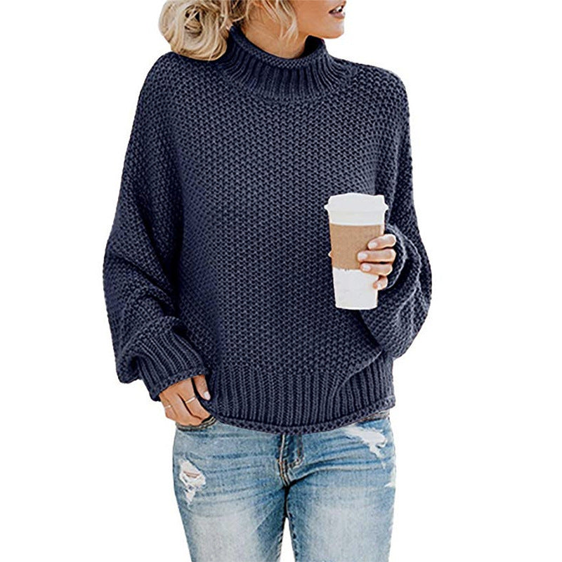 AVA JOLENE | CHUNKY KNIT TURTLENECK JUMPER FOR WOMEN