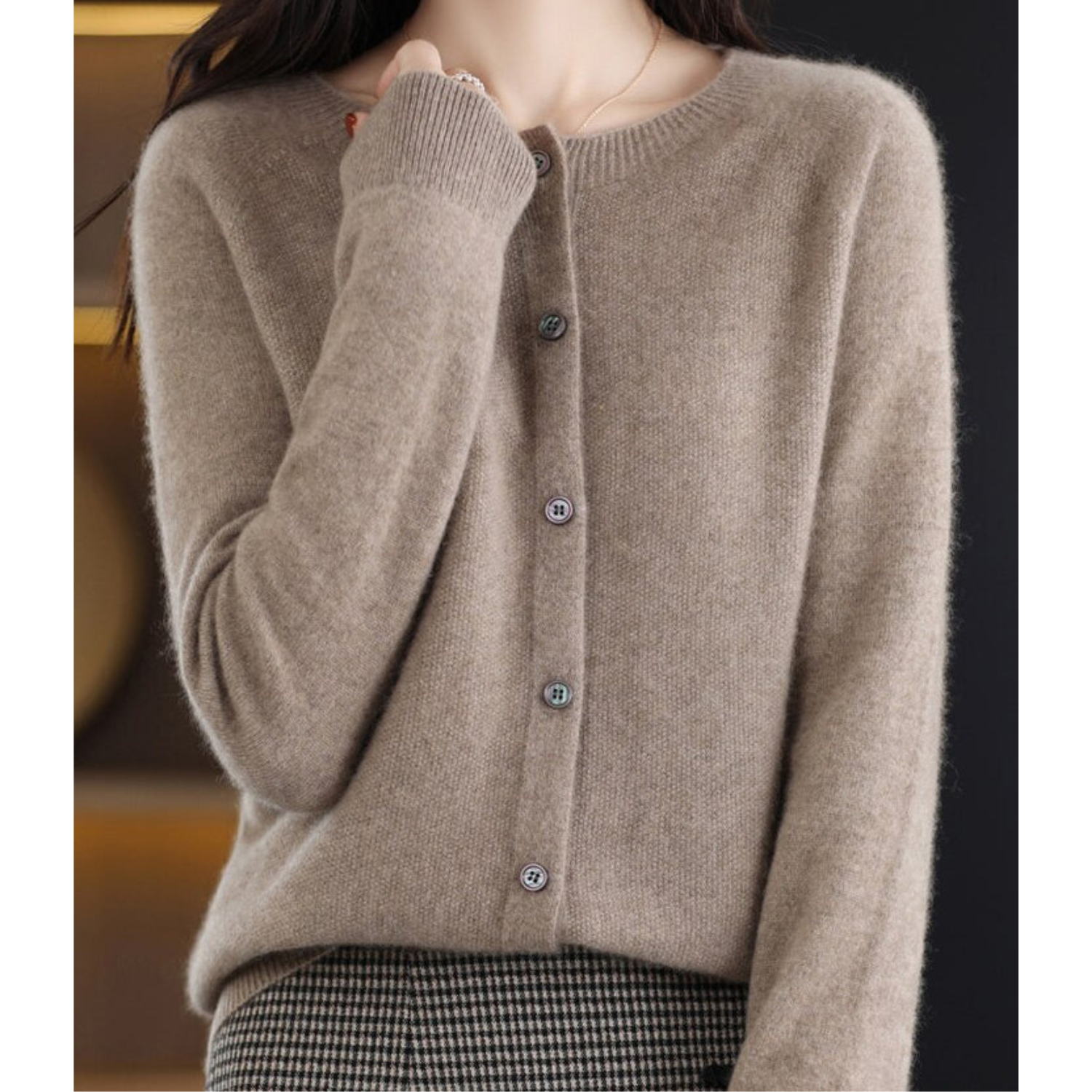 AVA JOLENE | BUTTON-FRONT CARDIGAN FOR WOMEN