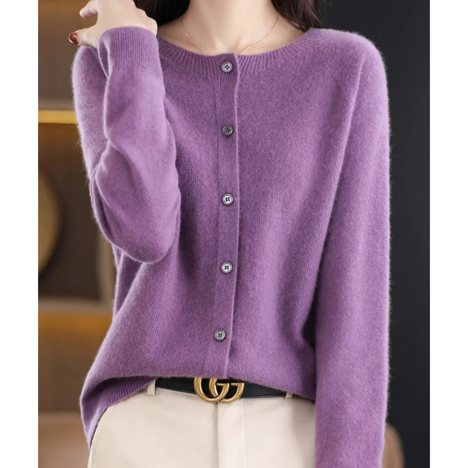 AVA JOLENE | BUTTON-FRONT CARDIGAN FOR WOMEN