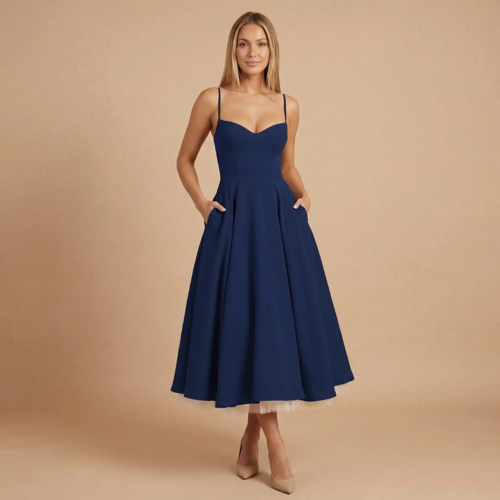 AVA JOLENE | SWEETHEART MIDI DRESS FOR WOMEN