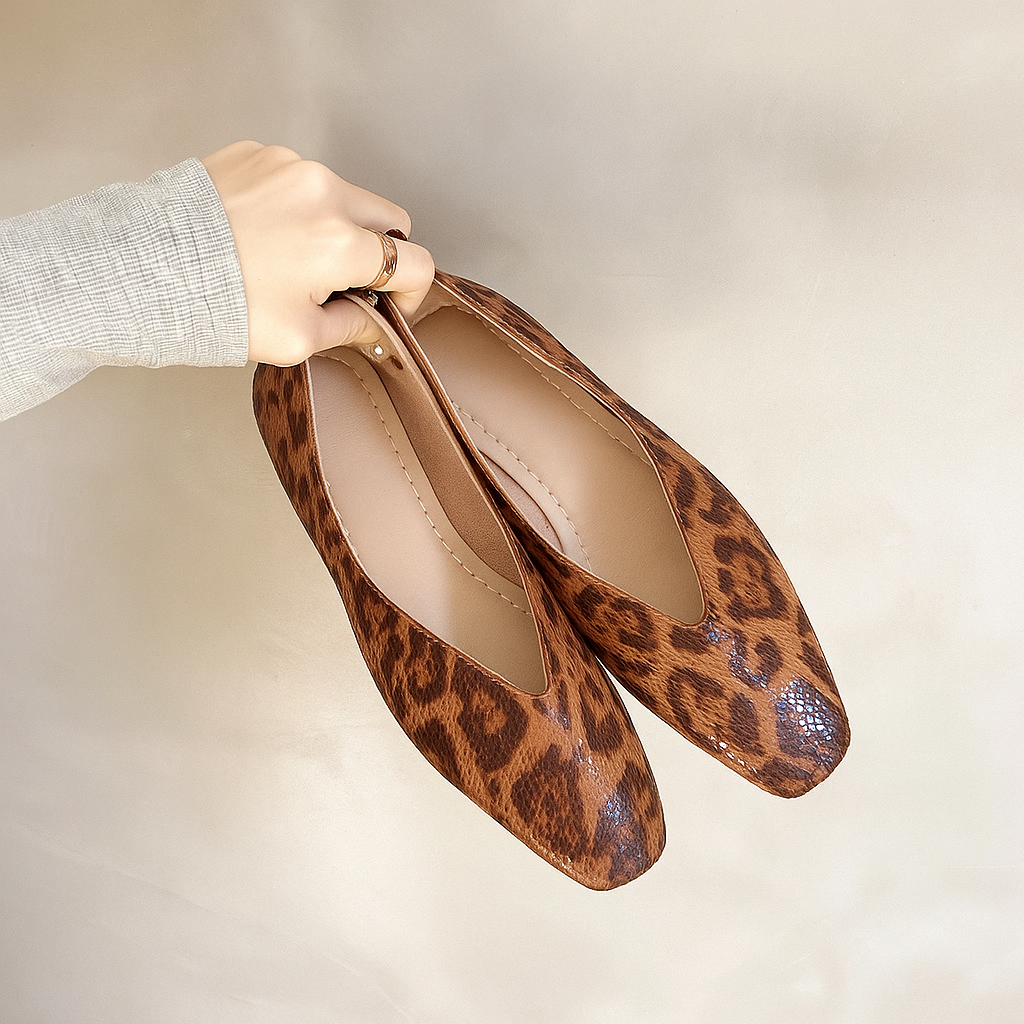 AVA JOLENE | LEOPARD PRINT FLATS FOR WOMEN