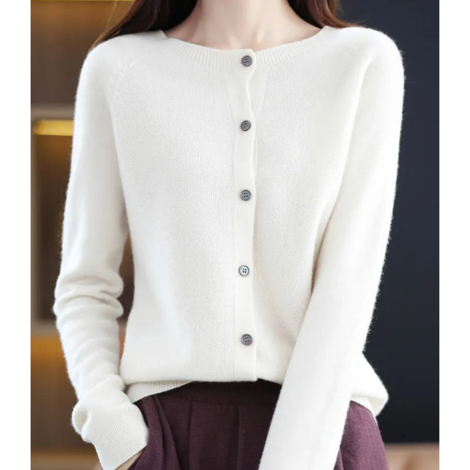 AVA JOLENE | BUTTON-FRONT CARDIGAN FOR WOMEN