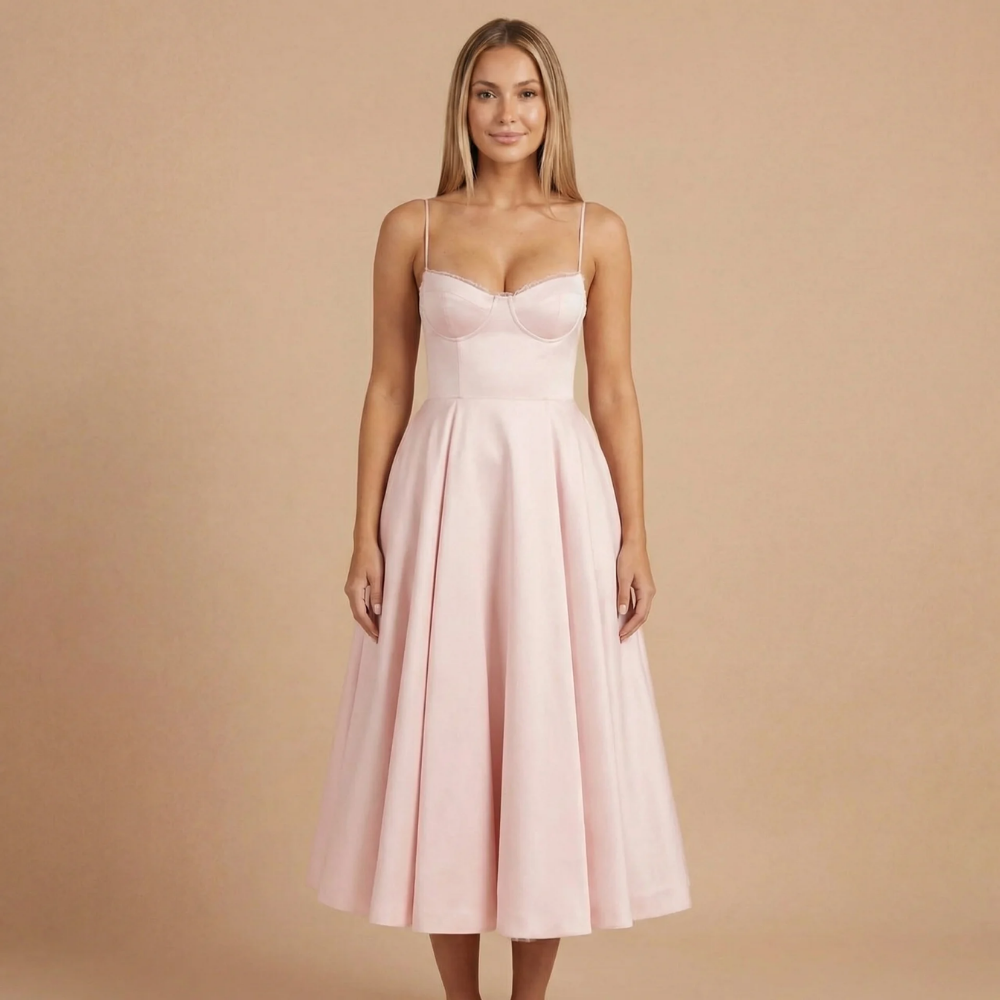 AVA JOLENE | SWEETHEART MIDI DRESS FOR WOMEN