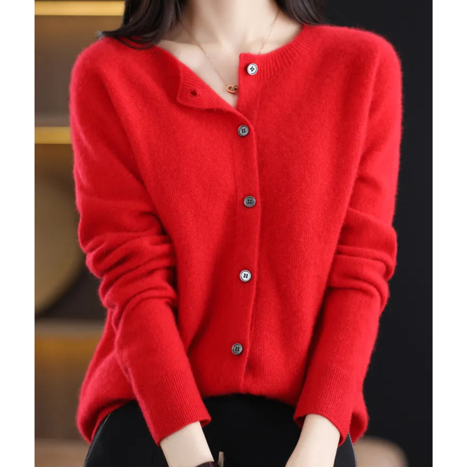 AVA JOLENE | BUTTON-FRONT CARDIGAN FOR WOMEN