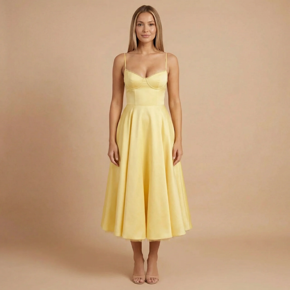 AVA JOLENE | SWEETHEART MIDI DRESS FOR WOMEN