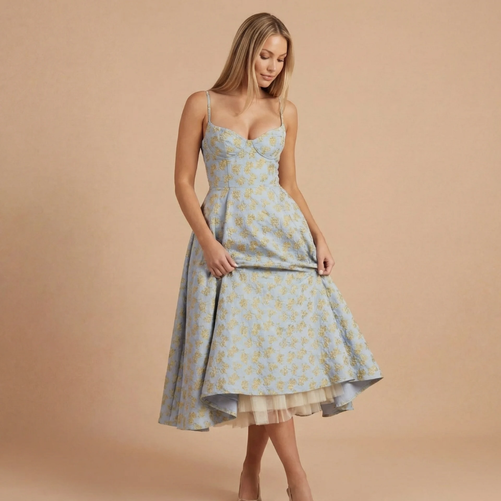 AVA JOLENE | SWEETHEART MIDI DRESS FOR WOMEN