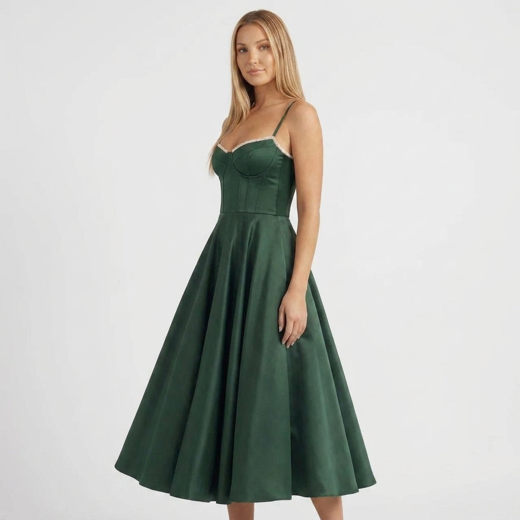 AVA JOLENE | SWEETHEART MIDI DRESS FOR WOMEN