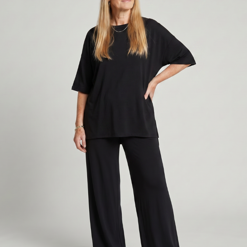 AVA JOLENE | Oversized Wide Leg Two Piece Set For Women