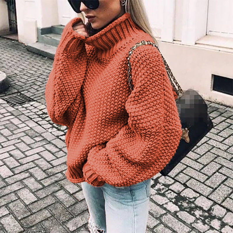 AVA JOLENE | CHUNKY KNIT TURTLENECK JUMPER FOR WOMEN