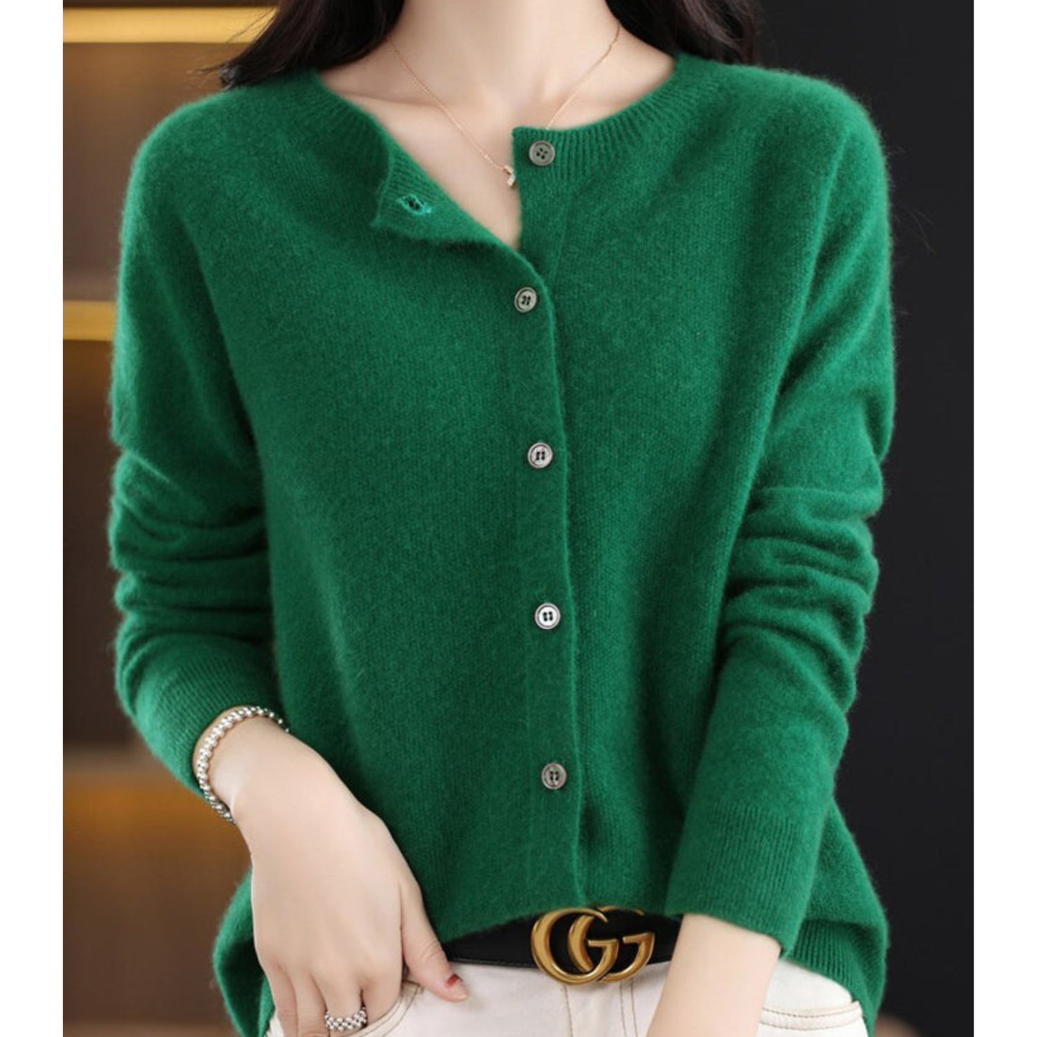 AVA JOLENE | BUTTON-FRONT CARDIGAN FOR WOMEN