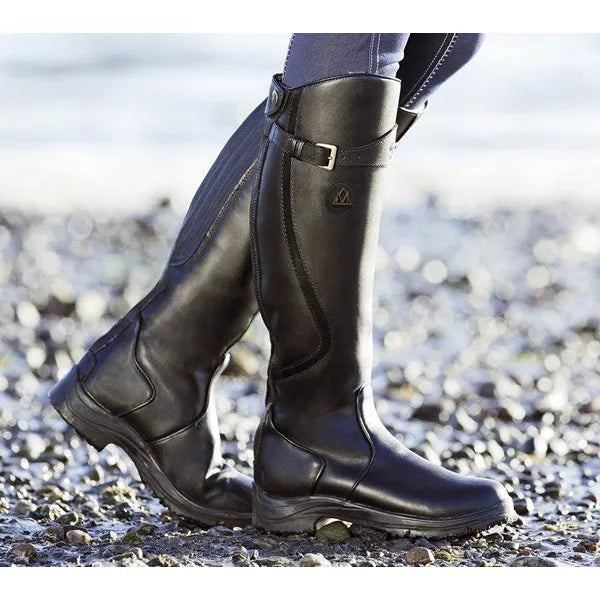 AVA JOLENE | BUCKLE DETAIL KNEE-HIGH BOOTS FOR WOMEN