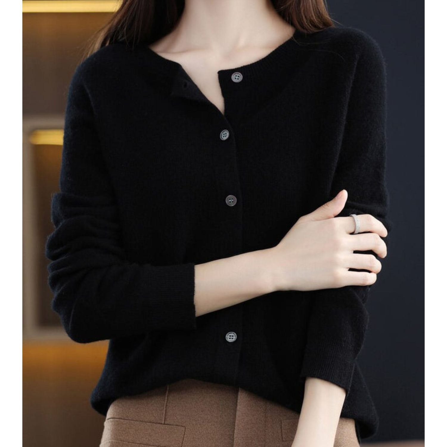 AVA JOLENE | BUTTON-FRONT CARDIGAN FOR WOMEN