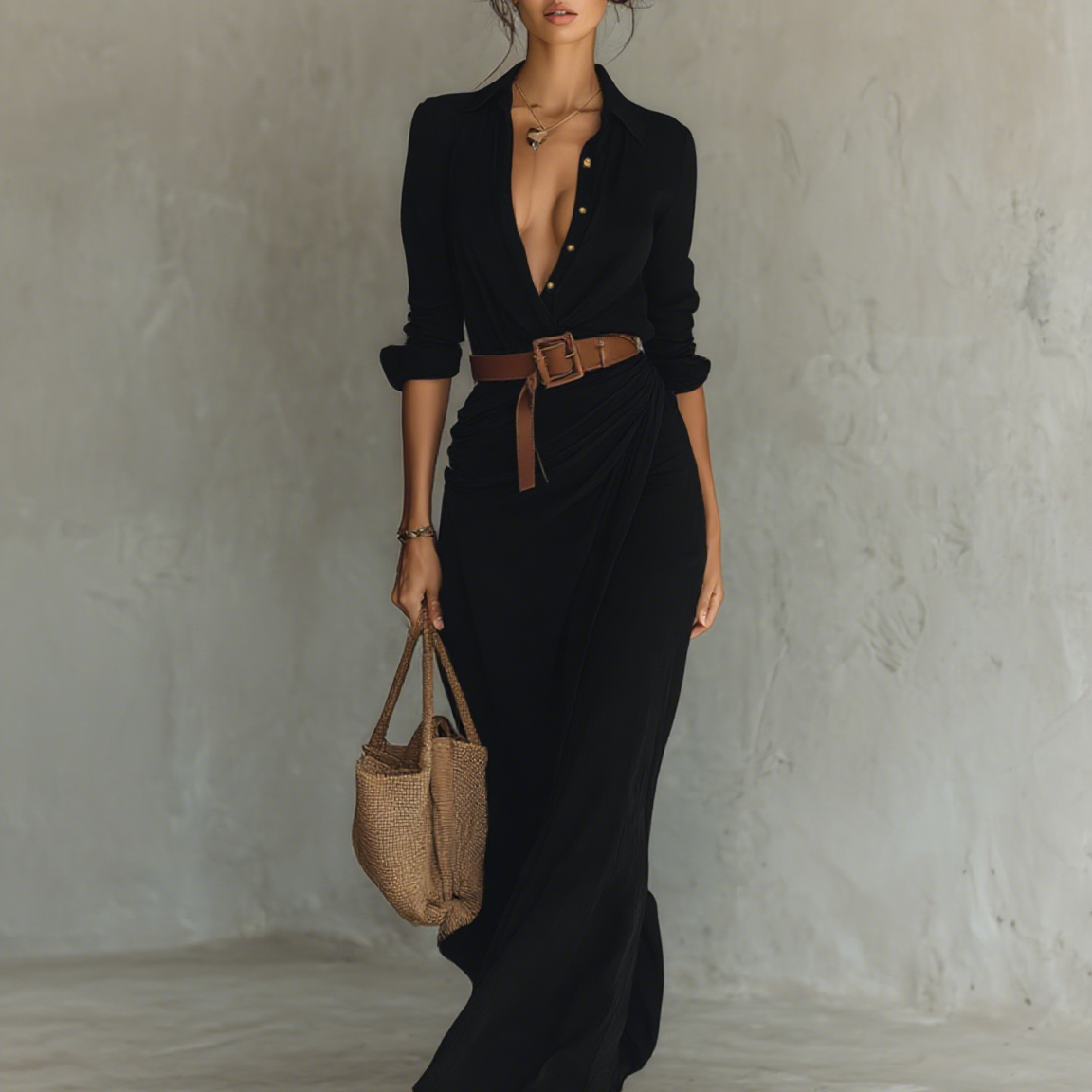 AVA JOLENE | RUCHED LAYERED FLORAL MAXI DRESS FOR WOMEN