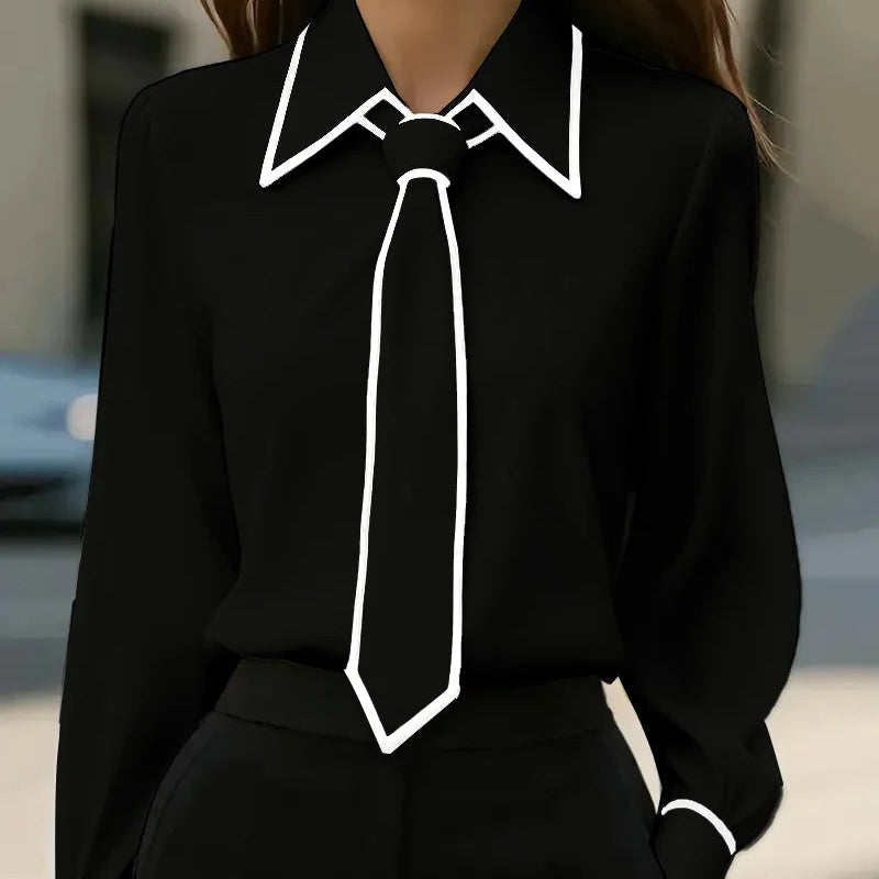 AVA JOLENE | CONTRAST BLOUSE FOR WOMEN