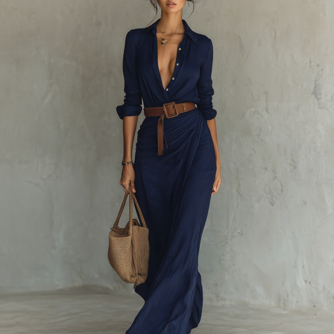 AVA JOLENE | RUCHED LAYERED FLORAL MAXI DRESS FOR WOMEN