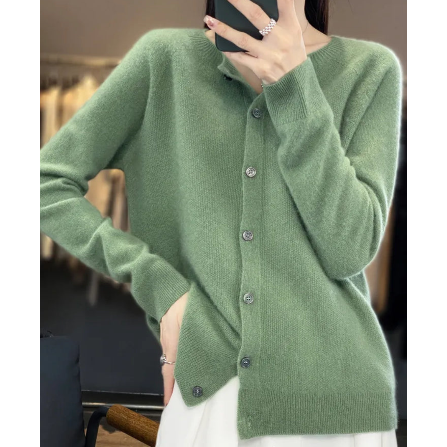 AVA JOLENE | BUTTON-FRONT CARDIGAN FOR WOMEN