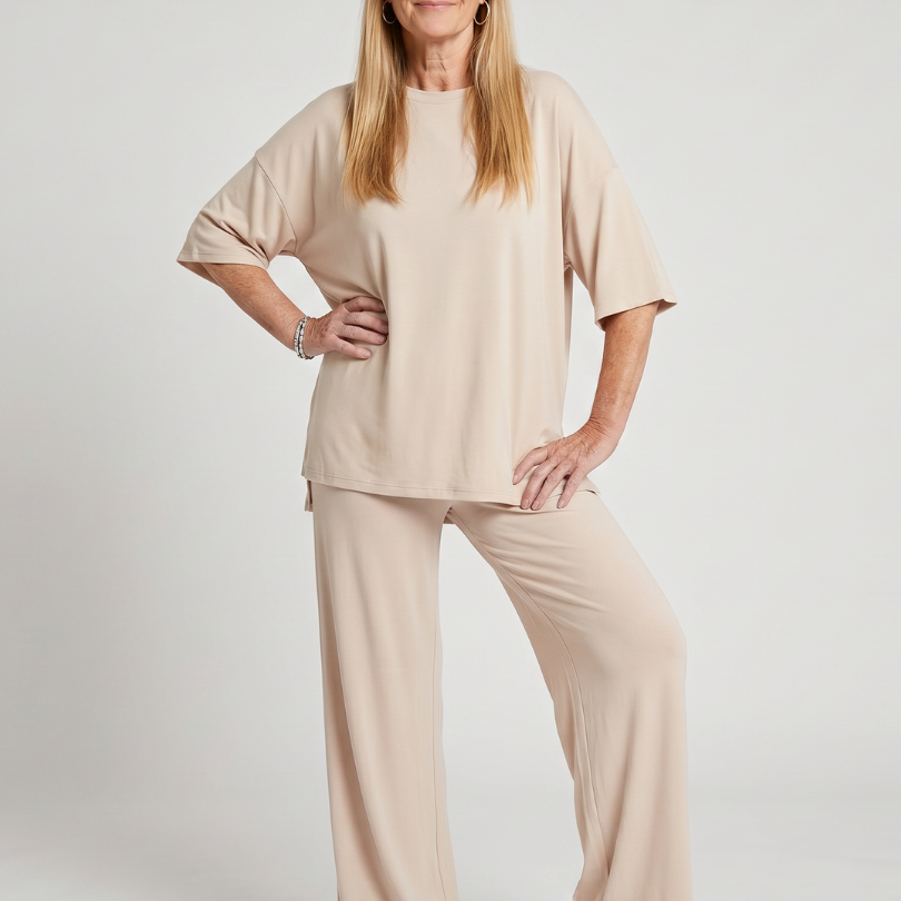 AVA JOLENE | Oversized Wide Leg Two Piece Set For Women