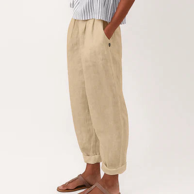AVA JOLENE | LINEN-COTTON TROUSERS FOR WOMEN
