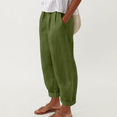 AVA JOLENE | LINEN-COTTON TROUSERS FOR WOMEN