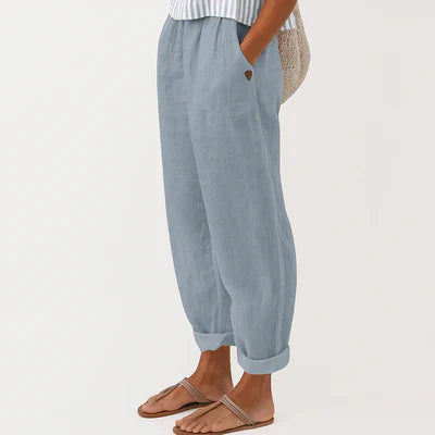 AVA JOLENE | LINEN-COTTON TROUSERS FOR WOMEN