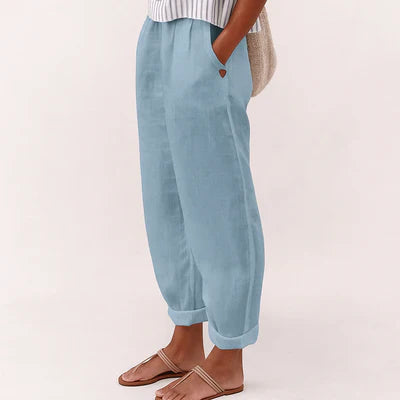 AVA JOLENE | LINEN-COTTON TROUSERS FOR WOMEN