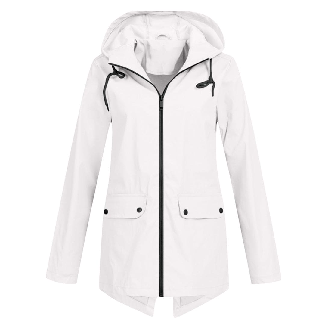 AVA JOLENE | HOODED ZIP-UP JACKET WITH FLAP POCKETS FOR WOMEN