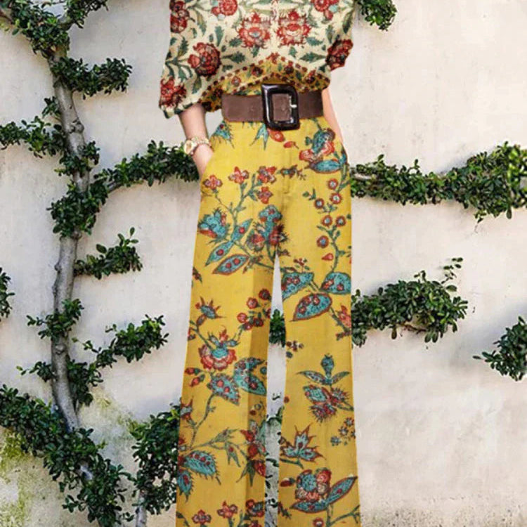 AVA JOLENE | ONE-SHOULDER GRAPHIC PRINT JUMPSUIT FOR WOMEN