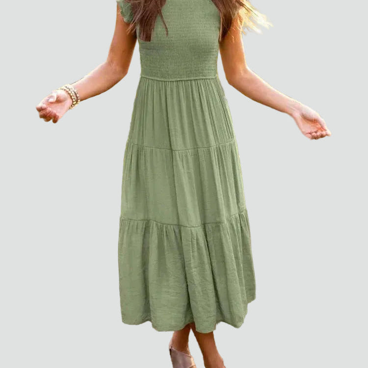 AVA JOLENE | TIERED MIDI DRESS FOR WOMEN