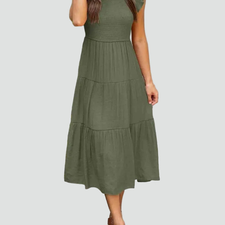 AVA JOLENE | TIERED MIDI DRESS FOR WOMEN