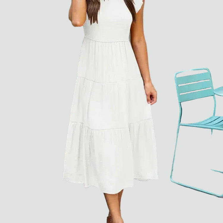 AVA JOLENE | TIERED MIDI DRESS FOR WOMEN