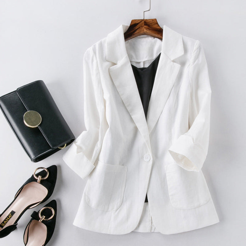 AVA JOLENE | LINEN BLAZER FOR WOMEN