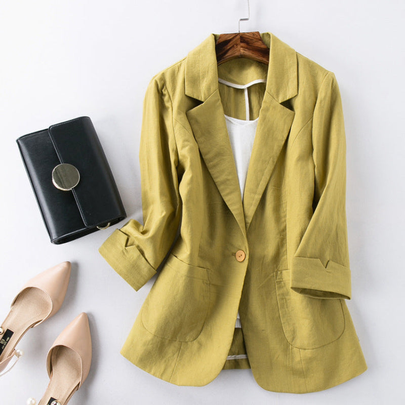 AVA JOLENE | LINEN BLAZER FOR WOMEN