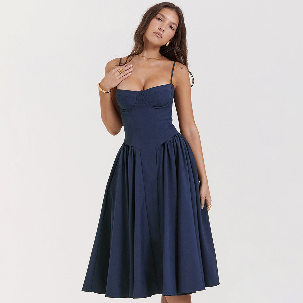 AVA JOLENE | CORSET MIDI DRESS FOR WOMEN