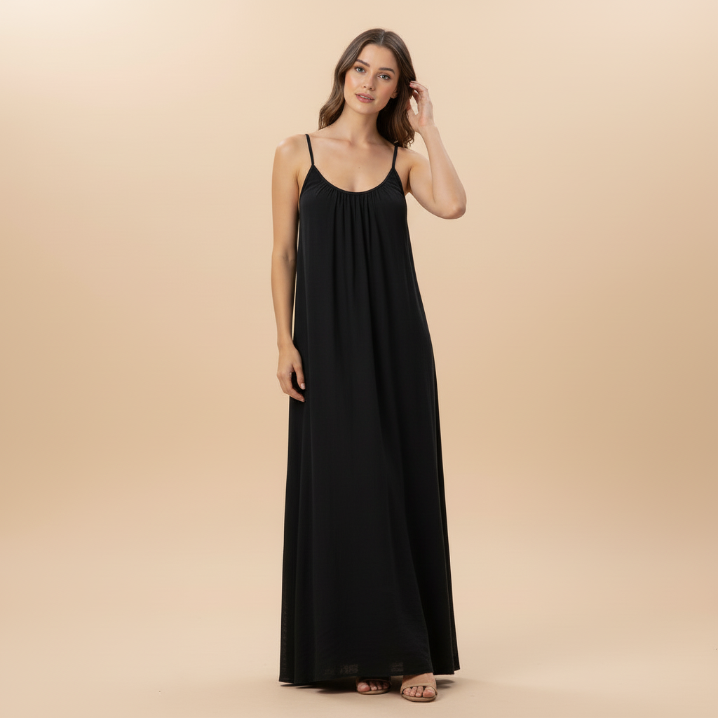 AVA JOLENE | LOOSE FIT SPAGHETTI STRAP SUMMER DRESS FOR WOMEN