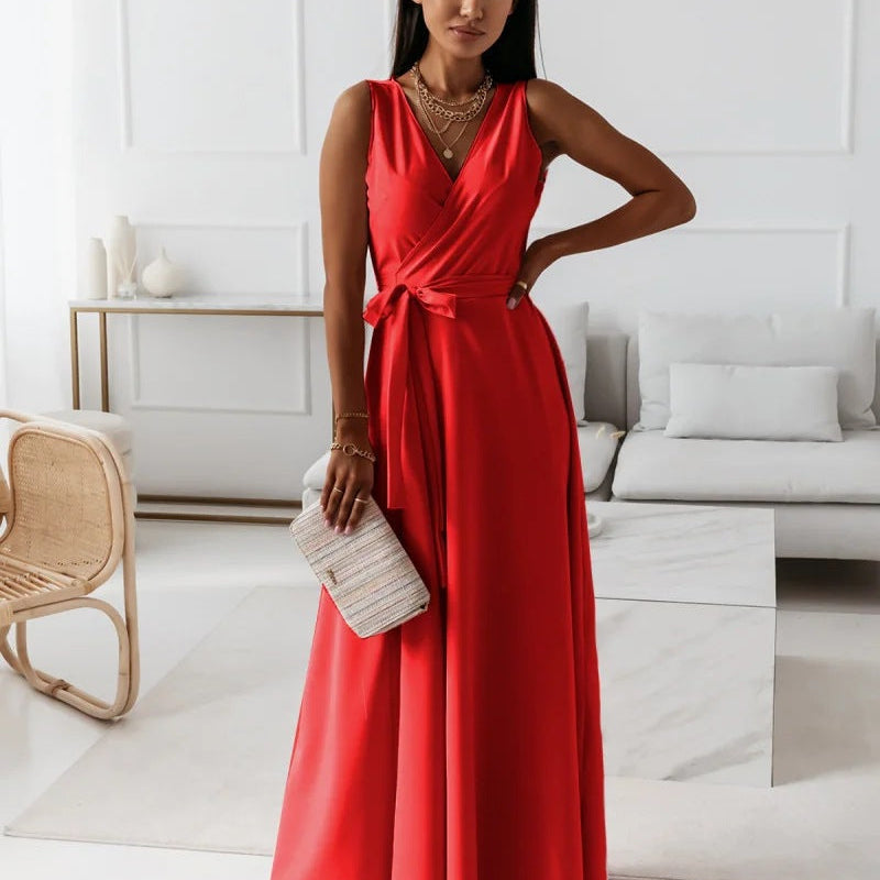AVA JOLENE | ADJUSTABLE WRAP MAXI DRESS FOR WOMEN