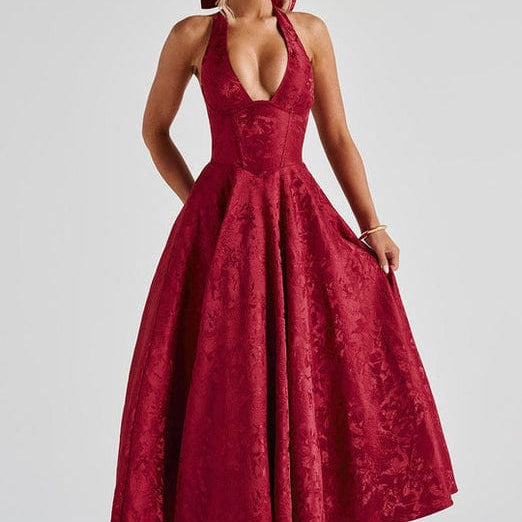 AVA JOLENE | SLEEVELESS A-LINE MIDI DRESS FOR WOMEN