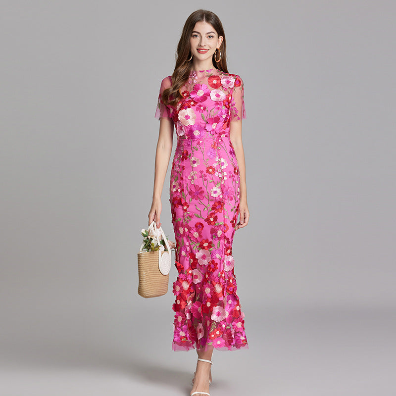 AVA JOLENE | FLORAL MERMAID EVENING GOWN FOR WOMEN