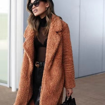 AVA JOLENE | OVERSIZED TEDDY COAT FOR WOMEN