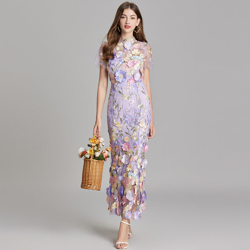 AVA JOLENE | FLORAL MERMAID EVENING GOWN FOR WOMEN