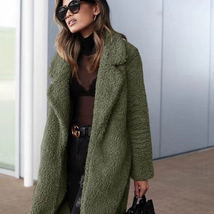 AVA JOLENE | OVERSIZED TEDDY COAT FOR WOMEN