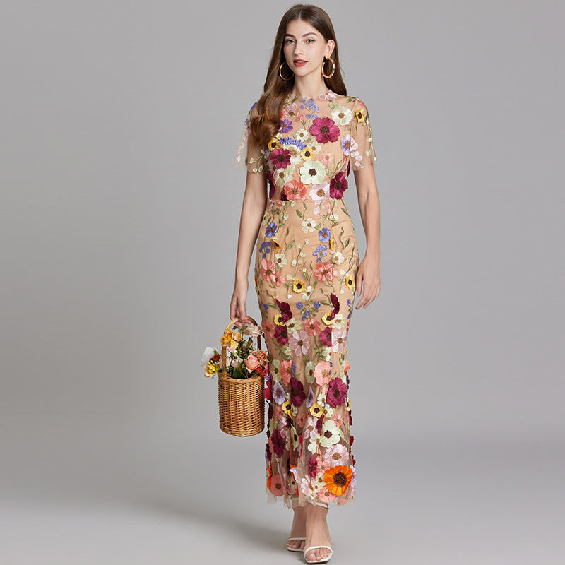 AVA JOLENE | FLORAL MERMAID EVENING GOWN FOR WOMEN