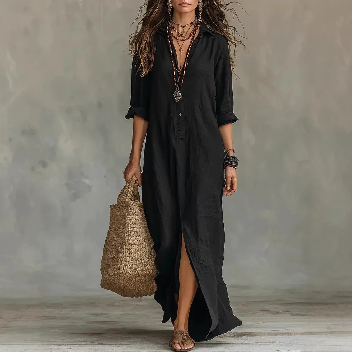 AVA JOLENE | COTTON MAXI DRESS FOR WOMEN
