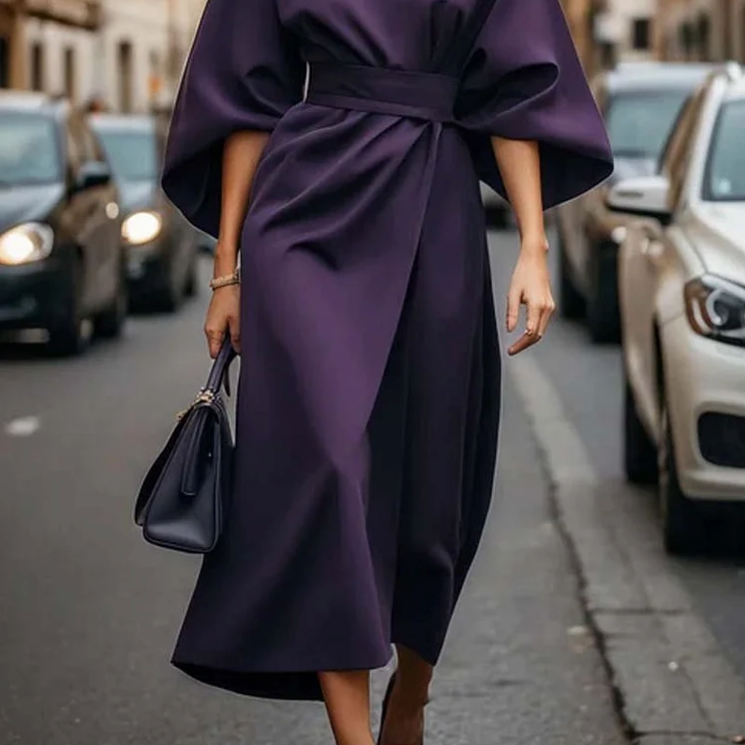 AVA JOLENE | BELTED MAXI DRESS FOR WOMEN