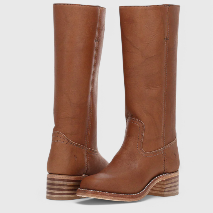 AVA JOLENE | STACKED BLOCK HEEL KNEE-HIGH BOOTS FOR WOMEN