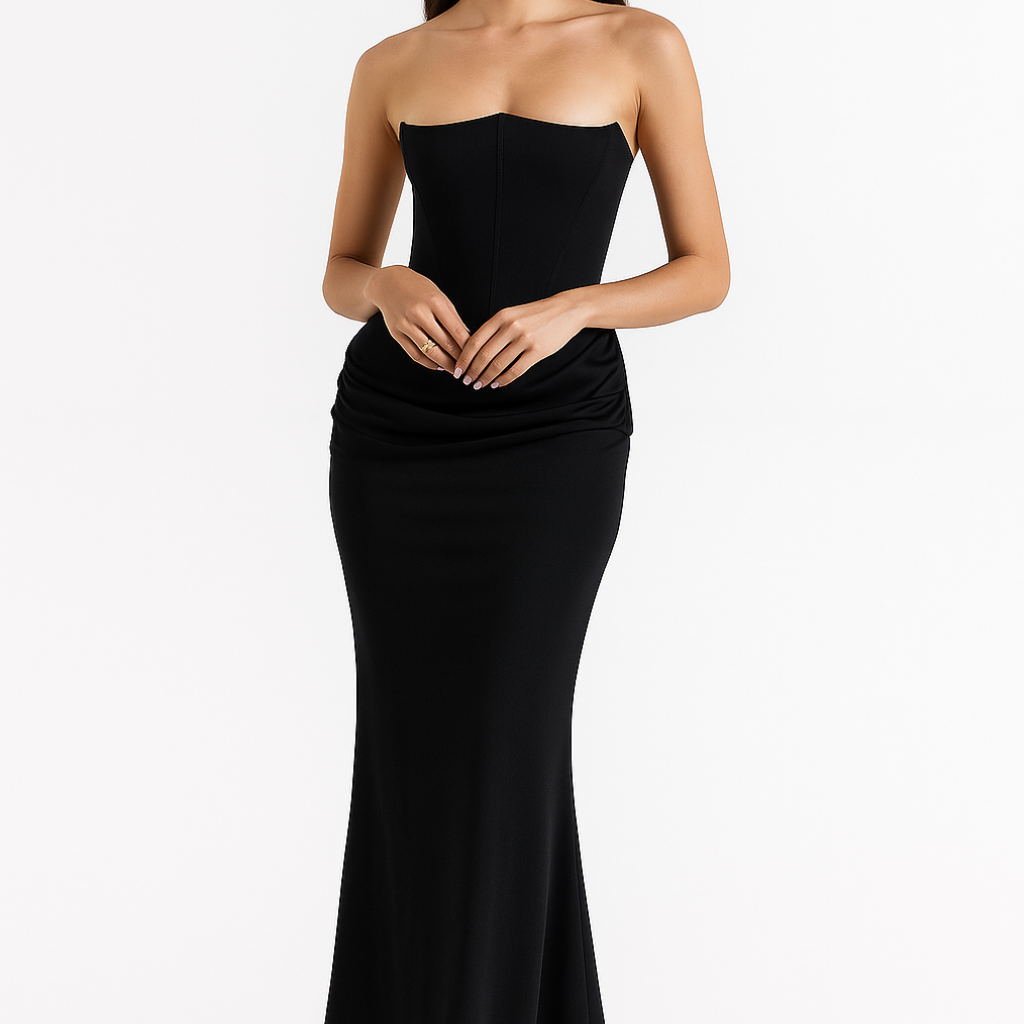 AVA JOLENE | STRAPLESS ELEGANT MAXI DRESS FOR WOMEN