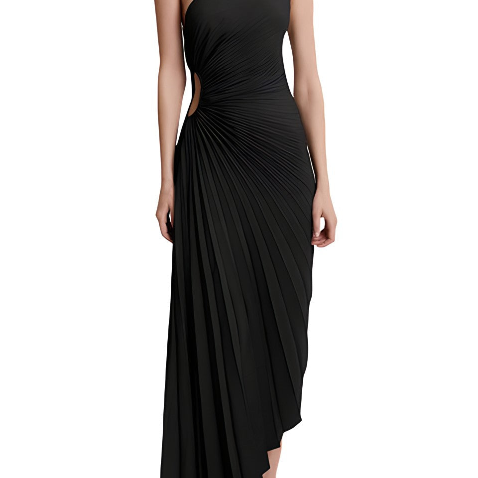 AVA JOLENE | ONE SHOULDER PLEATED DRESS FOR WOMEN
