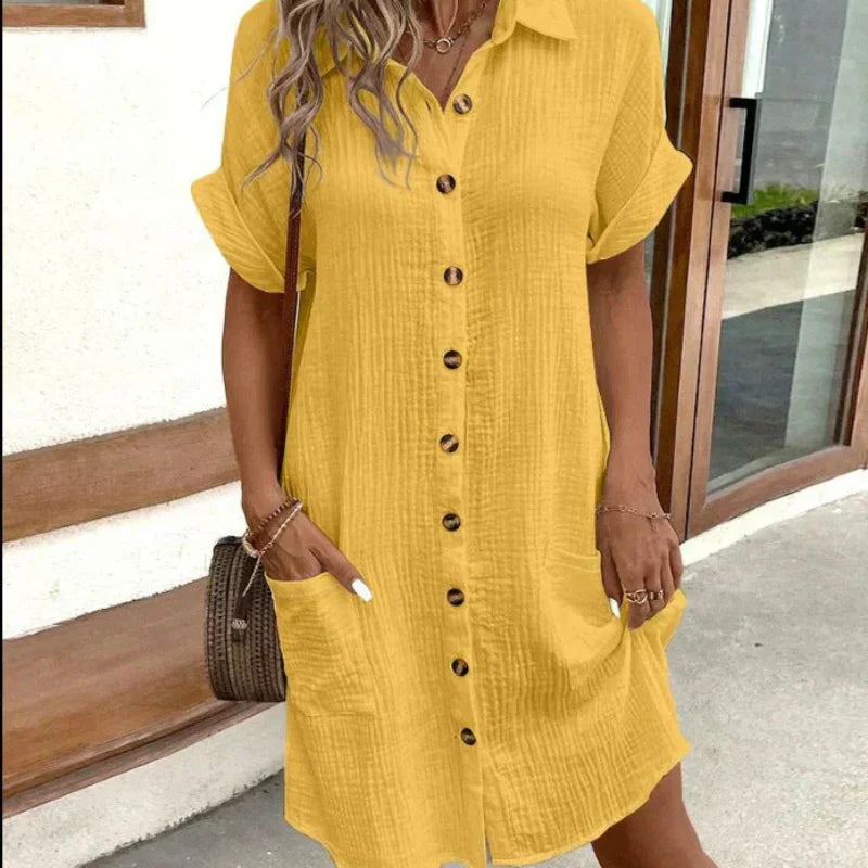 AVA JOLENE | Classic Relaxed Midi Dress For Women