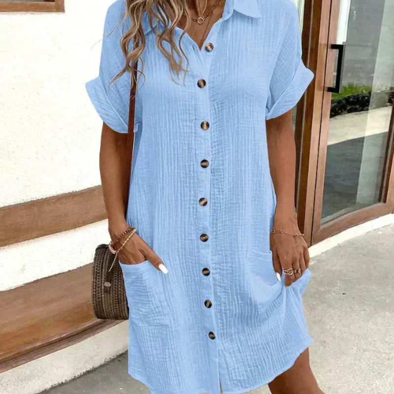 AVA JOLENE | Classic Relaxed Midi Dress For Women
